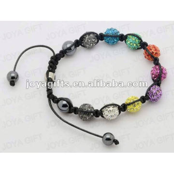 Pulseira de pedra natural da forma do shamballa